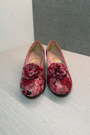 Betta Vintage Fuchsia Floral Slippers