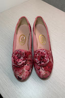 Betta Vintage Fuchsia Floral Slippers
