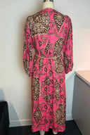 Zimmermann Floral Pink Long Sleeve Midi Dress