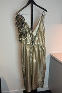 BB Collection Gold Cocktail Midi Dress