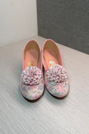 Betta Vintage Pale Pink Floral Slippers