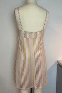 Zimmermann Blush Striped Linen Midi Sundress