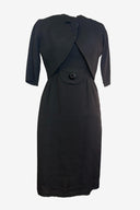 Vintage Black Tea Dress With Jacket