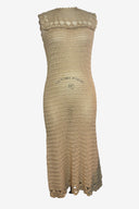 Vintage Crochet Wool Midi Dress