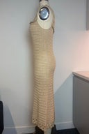 Vintage Crochet Wool Midi Dress