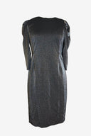 Halston Puff Sleeve Mini Dress
