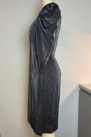 Halston Puff Sleeve Mini Dress