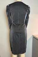 Halston Puff Sleeve Mini Dress