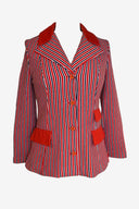 Vintage Sky High Striped Blazer
