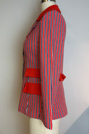 Vintage Sky High Striped Blazer