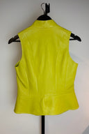 Vintage Carlisle Lime Green Leather Vest