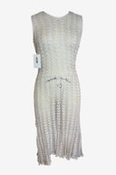 Hand Crochet Cotton Sheath Midi Dress Set