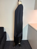 Taller Marmo Fringe V Neck Midi Dress