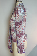 Zandra Rhodes Vintage Purple And Orange Blouse