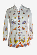 Vintage Rhoda Lee Collared Butterfly Shirt