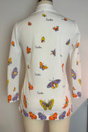 Vintage Rhoda Lee Collared Butterfly Shirt