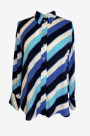 Collared Multi Blue Shirt
