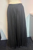 Mr K Separates Black Lined Mesh Maxi Skirt