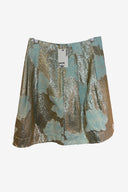 Kenzo Blue Floral Sequin Skirt