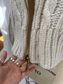 Zimmermann Cable Knit Quarter Zip