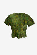 Vintage Green Abstract Top