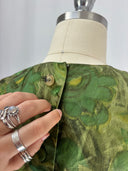 Vintage Green Abstract Top
