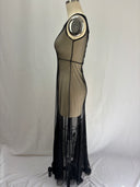 Black Sheer Maxi Dress