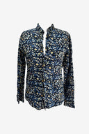 Frame Navy Paisley Dress Shirt