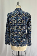 Frame Navy Paisley Dress Shirt
