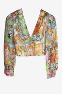 Vintage The Strawberry Plant Patchwork Blouse