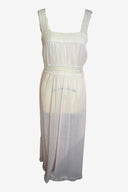 Vintage Sheer Pale Pink Maxi Slip Dress