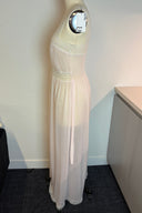 Vintage Sheer Pale Pink Maxi Slip Dress