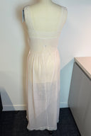 Vintage Sheer Pale Pink Maxi Slip Dress