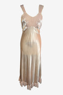 Pink Rayon Midi Slip Dress