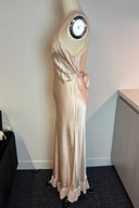 Pink Rayon Midi Slip Dress