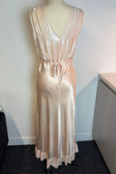 Pink Rayon Midi Slip Dress