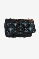 Chanel Quilted Puffy Leather Chain Shoulder Bag