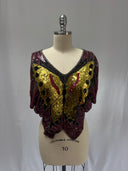 Vintage Jewel Queen sequinned butterfly cape style top
