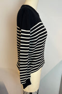 Yves Saint Laurent Black Striped Sweater