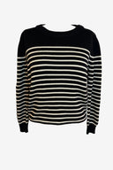 Yves Saint Laurent Black Striped Sweater