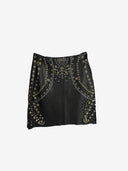 Sass & Bide Embellished Leather Mini Skirt