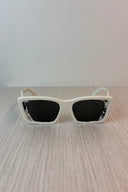 Prada Ivory Geometric Sunglasses