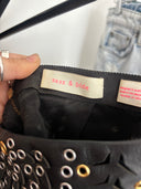 Sass & Bide Embellished Leather Mini Skirt