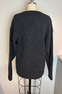 Levis Charcoal V-Neck Knit Sweater