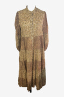 Zimermann Animal Print Patchwork Dress