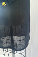 Fendi Black One Shoulder Embroidery Mini Dress