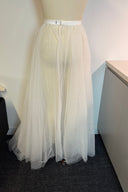 White Tulle Maxi Skirt