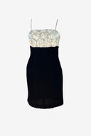 Mr K & Co Black & White Rosette Dress