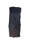Moschino Cheap & Chic Draped Fluid Grey Silk Mini Dress