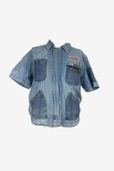 Lee Union Made Denim Workwear Short Sleeve Zip Up